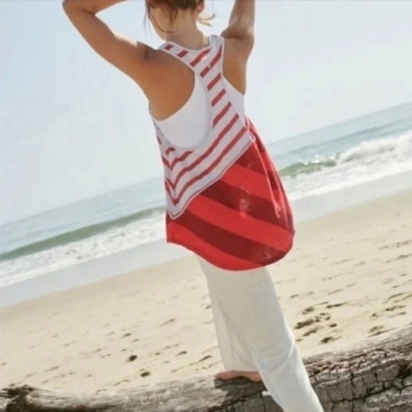 Free People Keep Rolling Racerback Tank Watermelon Wedge Combo Womens Size Small - Picture 9 of 15